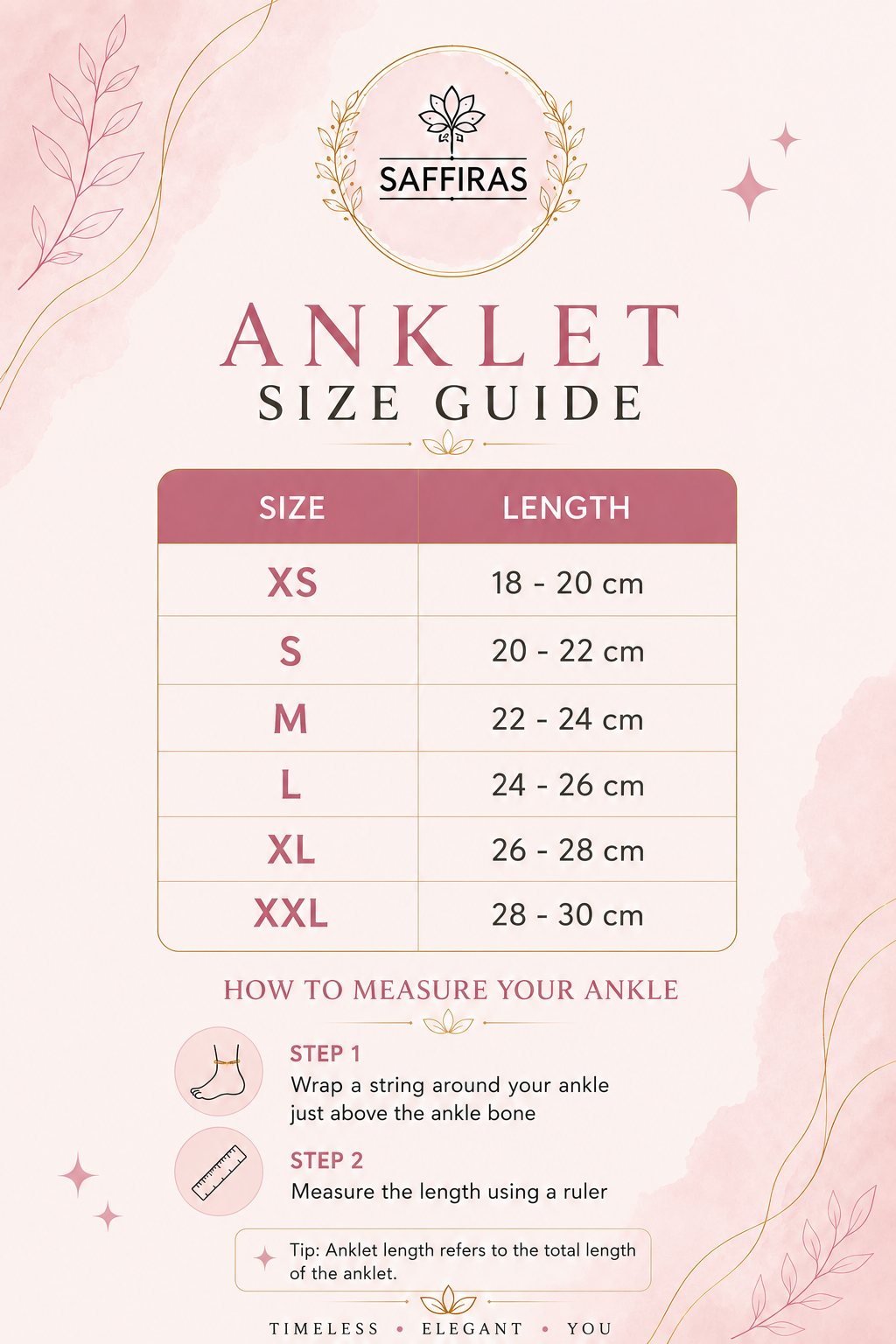Heartline Anklet