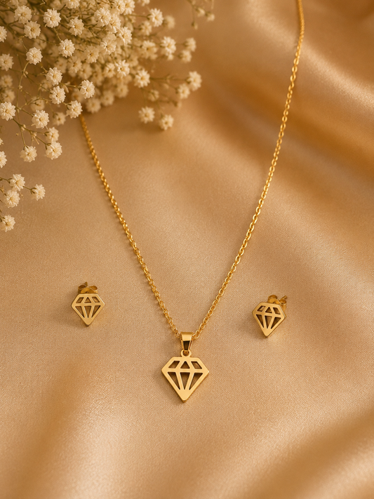 Diamond Pendant Set