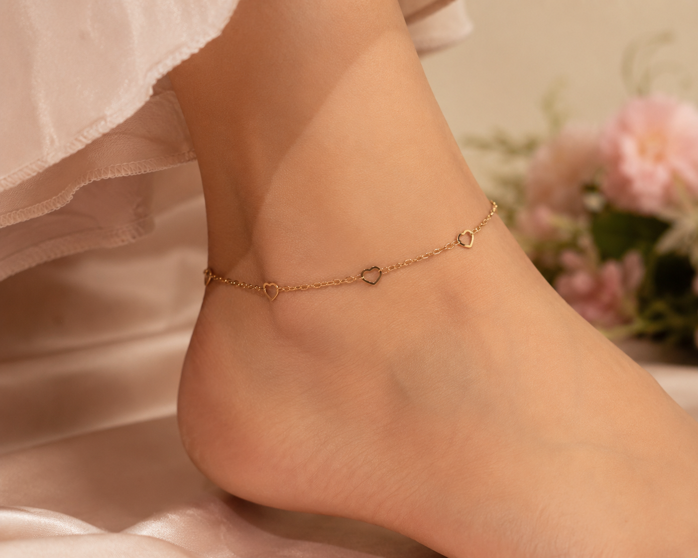 Heartline Anklet