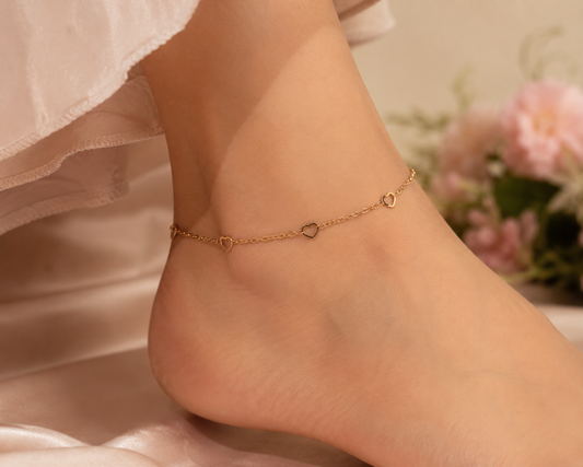 Heartline Anklet