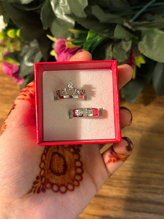 Crowned Couple Ring